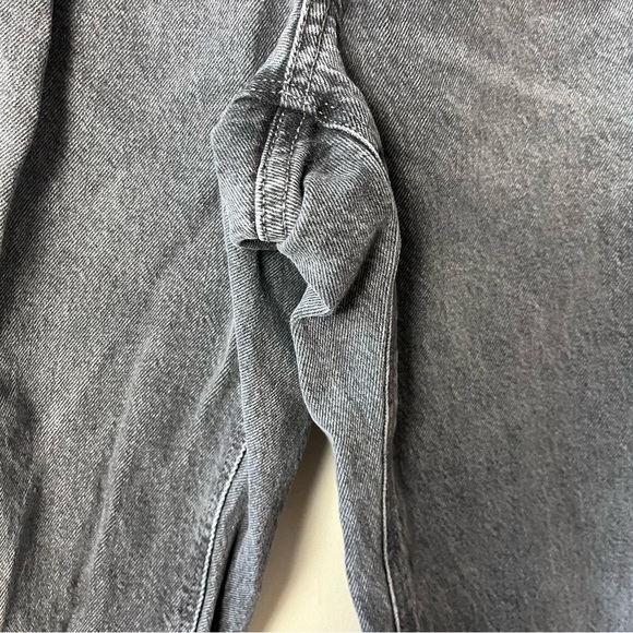 Old Navy Maternity Full Panel Slouchy Straight Distressed Gray Jeans 16 - Picture 7 of 11